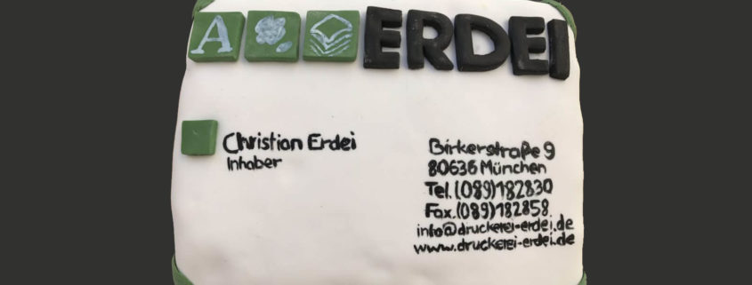 Kuchen im Design der Offset-Druckerei Erdei